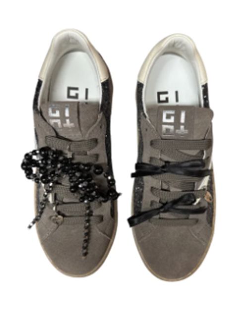 Sneakers Blue44A combi glitter Gio+ GIO + | BLUE44A-GREY